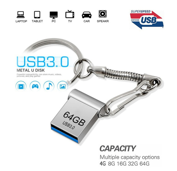 Super invisible Mini USB 32GB 64GB Real capacity usb flash drive pendrive 16GB 8GB 4GB pen drive u disk memory usb3.0 | Wish