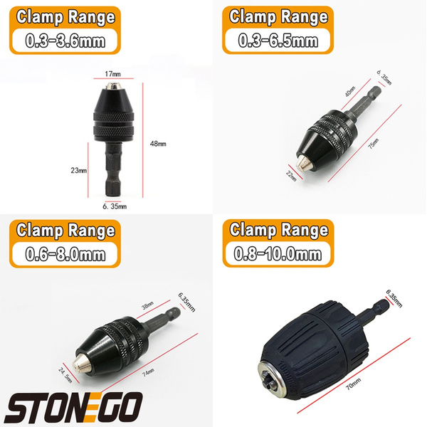6 35mm Hex Shank Keyless Drill Chuck Quick Change Converter Bit Adapter 1pc Tool 6 35mm Hex Shank Keyless Drill Chuck Quick Change Converter Bit Adapter 1pc Tool