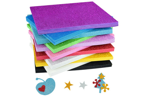 10pcs/lot Mixed Color Handmade Foam Paper A4 1mm Thick Diy Sponge