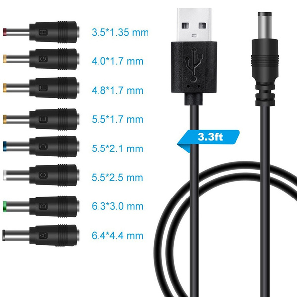 DC 5.5 * 2.1mm Jack 5V Charging Cord 
