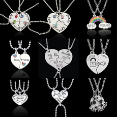 Heart, Chain Necklace, bestfriend, Jewelry