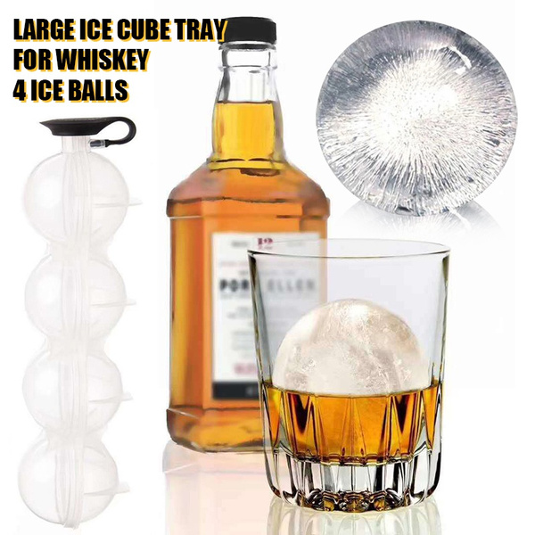 Ice Cube Trays, Silicone Whiskey Ice Ball Molds, Large Ice Hockey