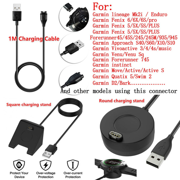 Garmin watch charger outlet cable