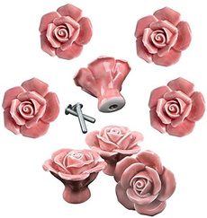 pink, Flowers, Rose, cabinethandledrawer