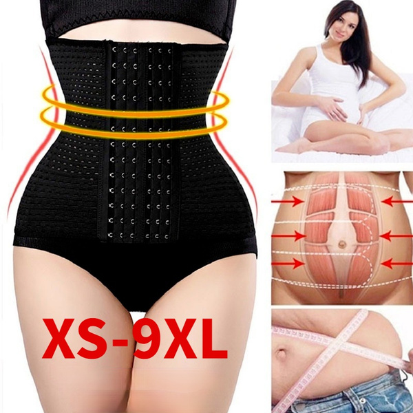 Plus size XS-9XL Women's Hot Body Shapers Slim Waist Tummy Girdle Belt  Waist Cincher Underbust Corset Firm Waist Trainer Slimming Belly Postpartum  Recovery