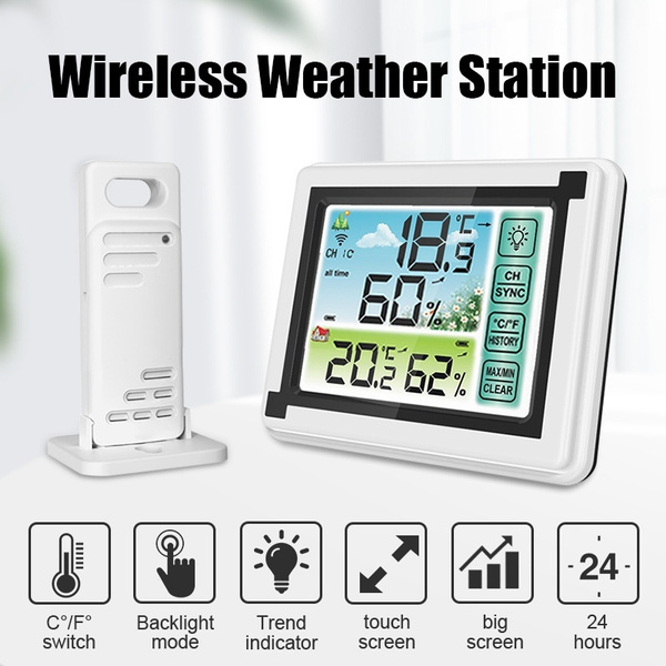LED Wireless Temperature and Humidity Display Monitor Wireless Weather