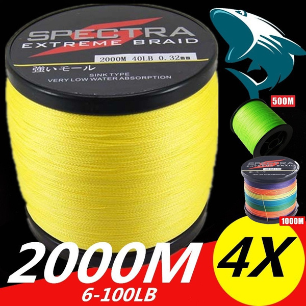 New Japan Super 500M/1000M/2000M PE braided line deep sea fishing line 4  weaving / braiding line 6LB -100LB(Seller recommends 2000M )