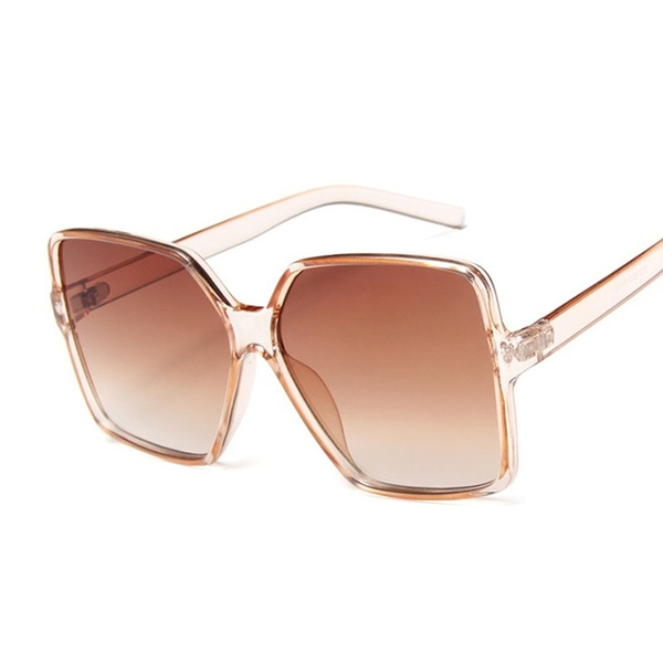 Women Retro Oversized Sunglasses Ladies Wide Shield Designer Shades Oval Elegant  Eyewear - Walmart.com