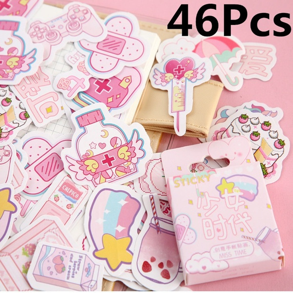 Kawaii Stickers - Cute Sticker Pack - Handmade Decorative Stickers