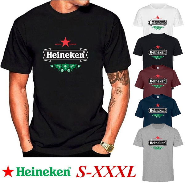 2021 Heineken Mens Fashion T Shirts Summer Casual Tops Men Short