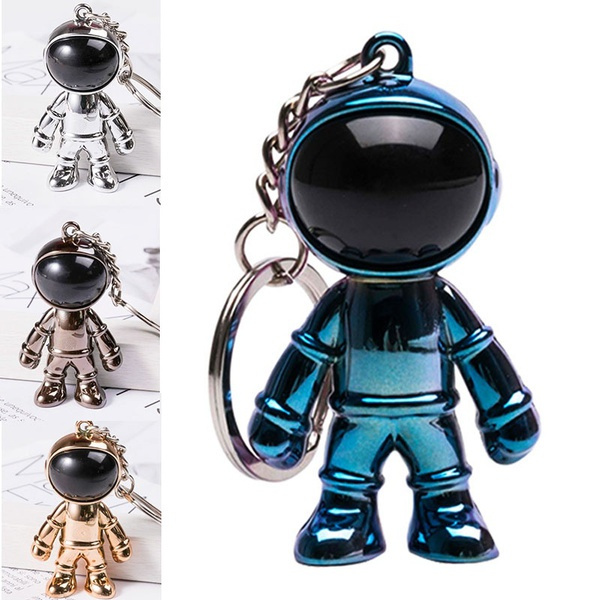 Outer Space 3d Astronaut Spaceman Keychain