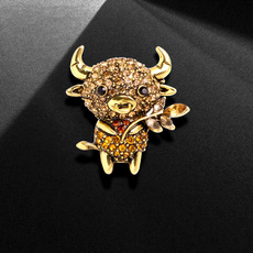 buffalobrooch, brooches, Pins, cute