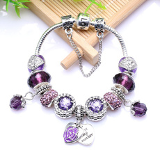 Sterling, pandora bracelet, Joyería de pavo reales, Bracelet Charm