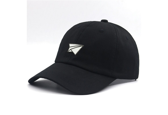 Hiyionsp Cartoon Airplane Trucker Hat, Unisex Baseball Cap, Adjustable Hats  for Men Women Black