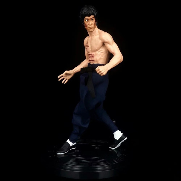Classic Movie ENTER THE DRAGON Bruce Lee Three-headed Statue Real Clothes 77th  Anniversary Edition 1/6 Action Figure Model Decoration Gifts | Wish