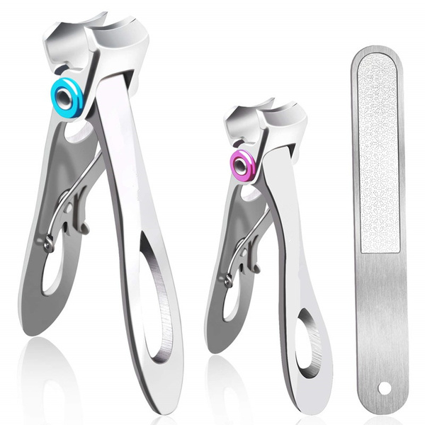Nail Cutter Set Sharp Wide-Opening Stainless Steel Big Nail Cutting Trimmer  with File - Black(1) at Rs 280/piece in Surat