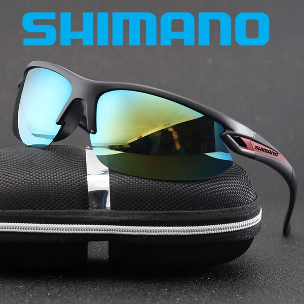SHIMANO Fishing Sunglasses Men's Glasses Bike Bicycle Sunglasses Chameleon  Outdoor Cycling Glasses Fishing Polarizing Glasses