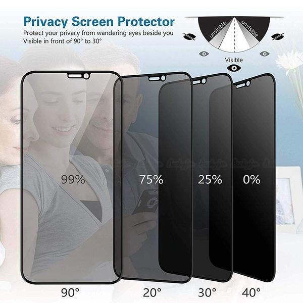 For iPhone 15 14 13 12 11 Pro Max Privacy Tempered Glass Screen