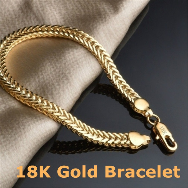 18K Gold Bracelet Men, Mens Bracelet 2.5mm Rope Chain, Thin Gold Bracelet  Cuban Link, Gold Bracelet Chains for Men by Twistedpendant - Etsy