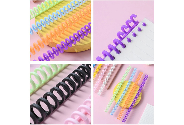 20 PCS Loose Leaf Binder Rings, NEWEST Small Binder Rings 1/2 Inch Plastic  Book Binder Ring Paper Ring Strips Snap Split Binding Comb Spines Office