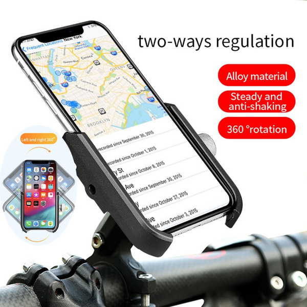 Support de téléphone de vélo pour 4,0-6,0 pouces Universal Mobile Cell  Phone Holder Bike Handlebar Clip Stand Support de montage GPS