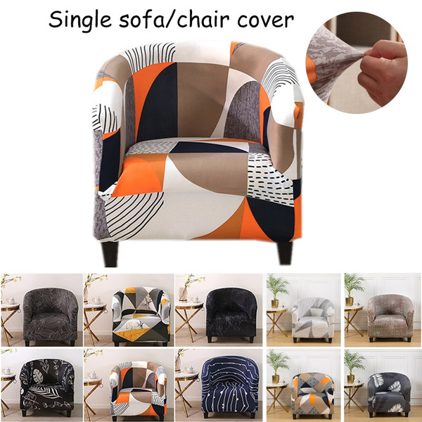 Seater Chair Cover Arm Slipcovers, Single Dining Room Chair Cover