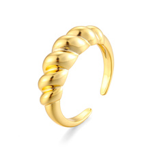 goldplated, fashionablering, gold, retro ring
