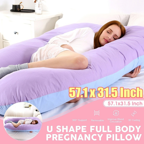 New 57.1" x 31.5" UShape Pregnancy Pillow Maternity Belly Contoured