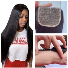 straightlacepart, Remy Hair, middlepartclosure, blackhairclosue