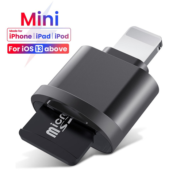 For Iphone Card Reader Micro Sd Tf Card Reader Adapter For Ios 13 Above System External Otg Memory Card Reader For Iphone 12 Mama