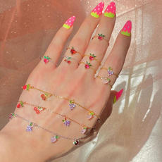 Lady Bracelet, fruitbracelet, Jewelry, peach