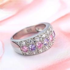 pink, Fashion, wedding ring, pink sapphire