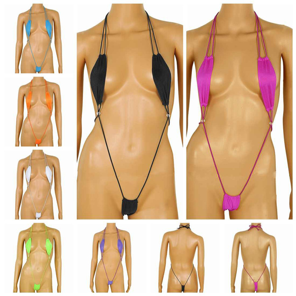 One-Piece Women's Micro Thongs G-String Bikini Swimwear Sling shot
