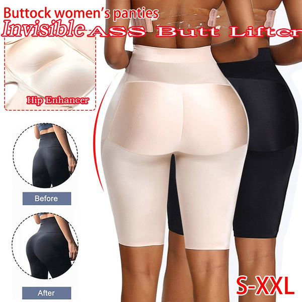 Plus Size Women Buttock Padded Panties Underwear Hip Invisible