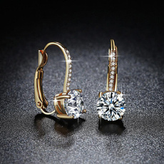 Fashion, gold, wedding earrings, hookearring