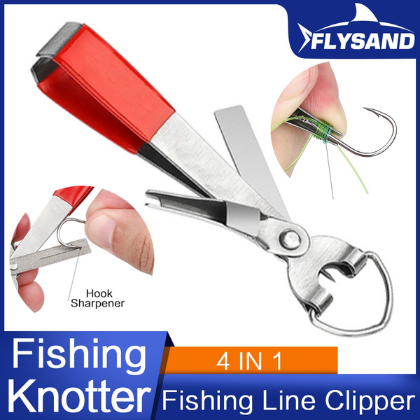 Fishing Quick Knot Tool Fast Tie Nail Knotter Line Cutter Clipper Nipper Hook 