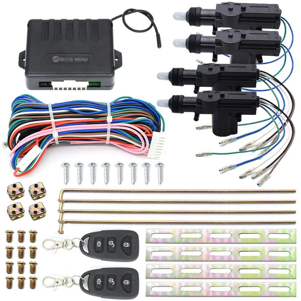 Car Remote Control Central Lock Keyless Entry System With Door Actuator ...