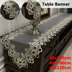 Lace, embroideredtablerunner, Cover, Cabinets