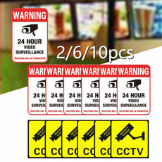 24hourmonitorcamera, warningsign, Monitors, waterproofsecuritysign