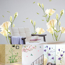 PVC wall stickers, Home & Kitchen, Decor, Flowers