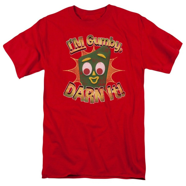 Gumby Darn It Logo T Shirt Mens Licensed Classic TV Show Red | Wish
