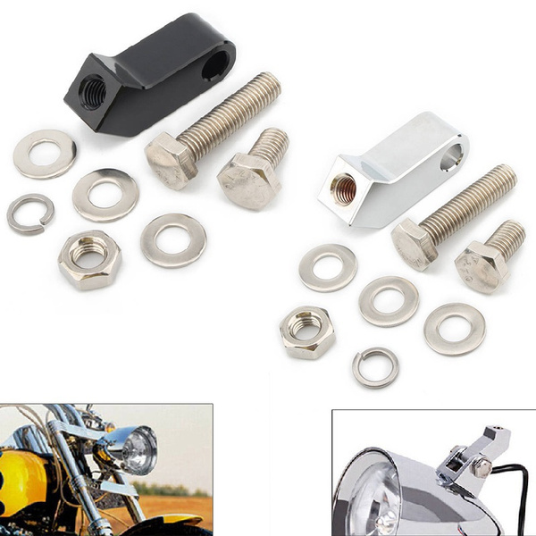 1PC Motorcycle Headlight Mounting Block Bracket Extension CNC Aluminum for Harley for Dyna for