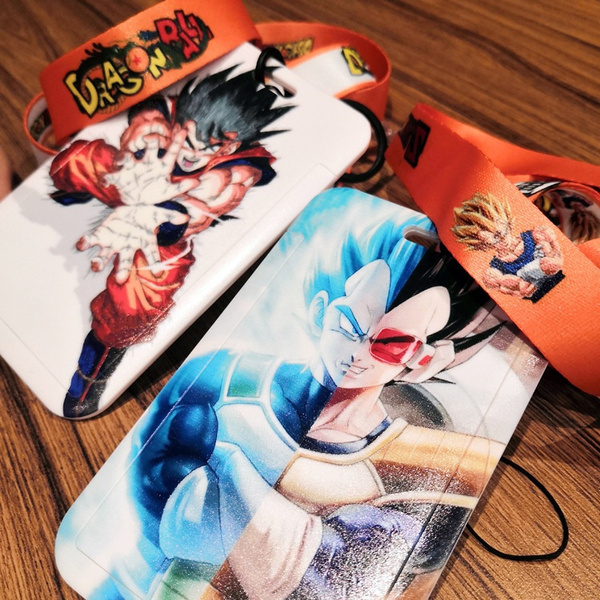 Dragon Ball Colored Campus ID Lanyard Clip Card Sleeve Anime