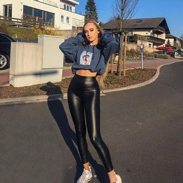 High Waist PU Faux Leather Leggings For Women Shiny Skinny Pants With  Liquid PVC Latex Patent Pencil Plus Size Leather Trousers In Plus Big Size  210915 From Bai05, $24.31 | DHgate.Com