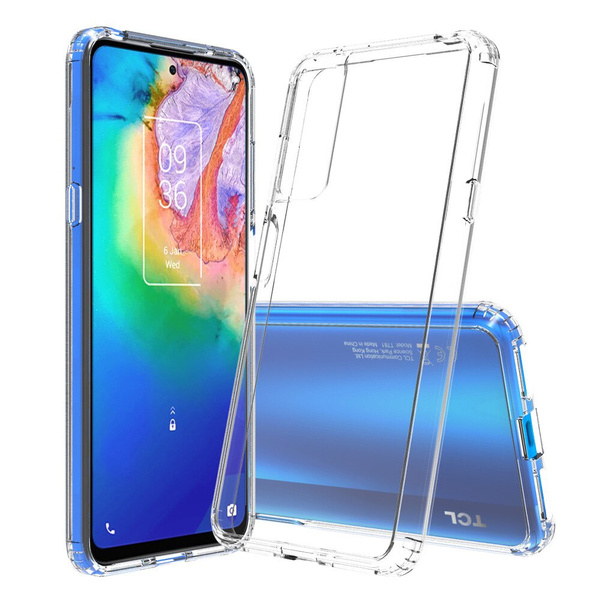 Black Crystal Clear Full Body Scratch-Resistant Shockproof Bumper Rugged Heavy Duty Hybrid Protective Phone Cover for TCL 20 Pro 5G TCL 20 Pro 5G Case 