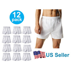 white, Shorts, whiteboxersformen