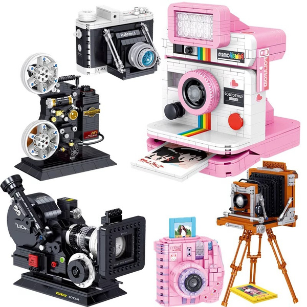 2021 New MOC Creative Mini Digital Camera Model Building Block Kit ...