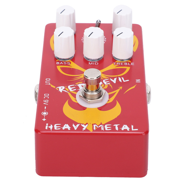 Distortion Guitar Pedal Red Devil Heavy Metal Tone Effect Electric