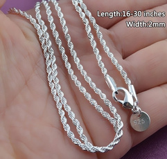 Sterling, clavicle  chain, Chain Necklace, Fashion