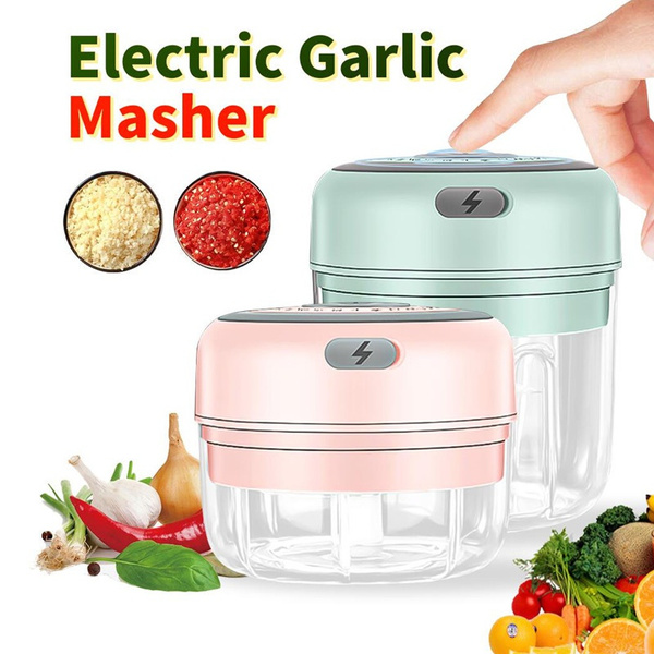 100/250ml Mini USB Wireless Electric Garlic Masher Sturdy Press Mincer  Vegetable Chili Meat Grinder Food Chopper Kitchen Tools